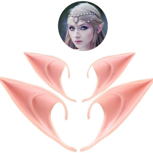 Elf Ears Tip, Costume for Halloween Party, Cosplay Pixie Elf Ear